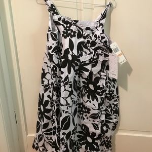 Black and White flower Dress